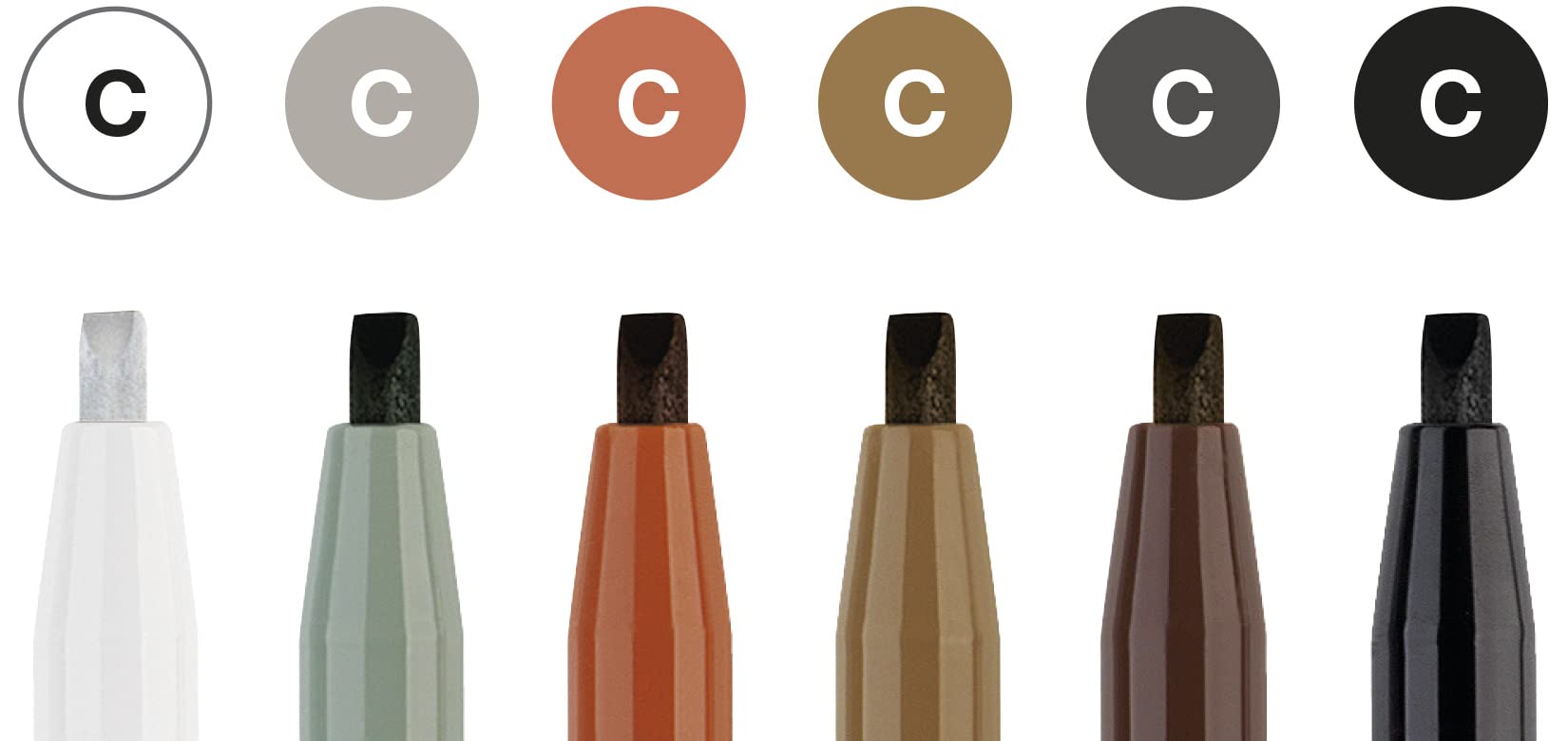 Faber-Castell 167506 Pitt Artist Pen Calligraphy Set of 6 2.5 mm Multicoloured - Image 5