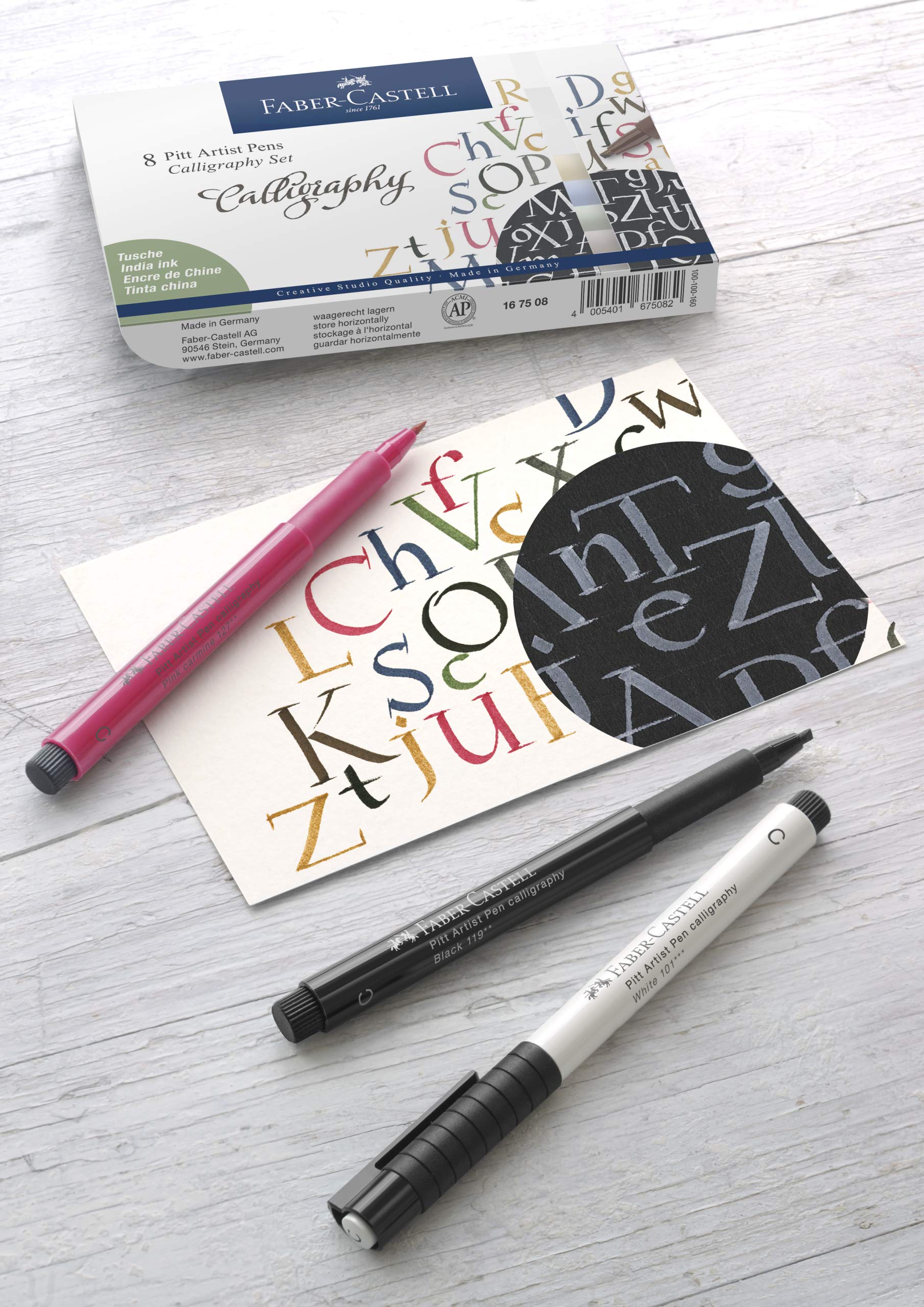 Faber-Castell 167506 Pitt Artist Pen Calligraphy Set of 6 2.5 mm Multicoloured - Image 6