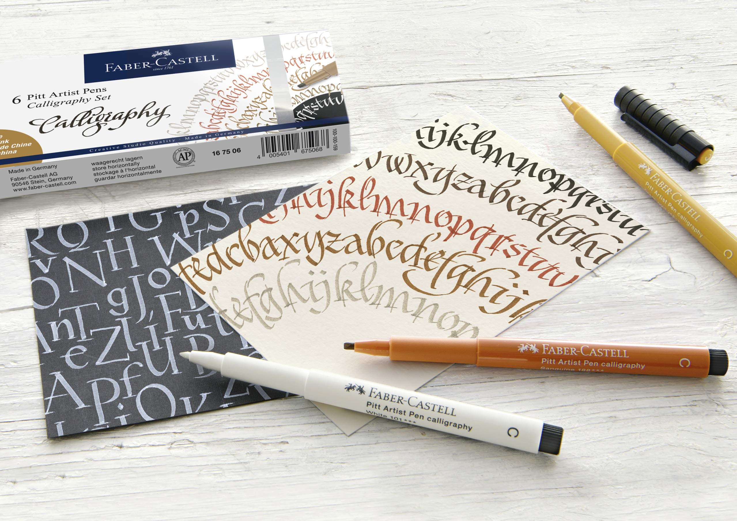 Faber-Castell 167506 Pitt Artist Pen Calligraphy Set of 6 2.5 mm Multicoloured - Image 7