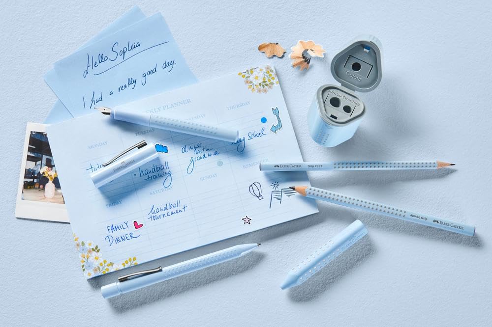 Faber-Castell 241122 Writing Set Sky Blue with Poly Ball Urban Ballpoint Pen and 2 Urban Pencils - Image 4