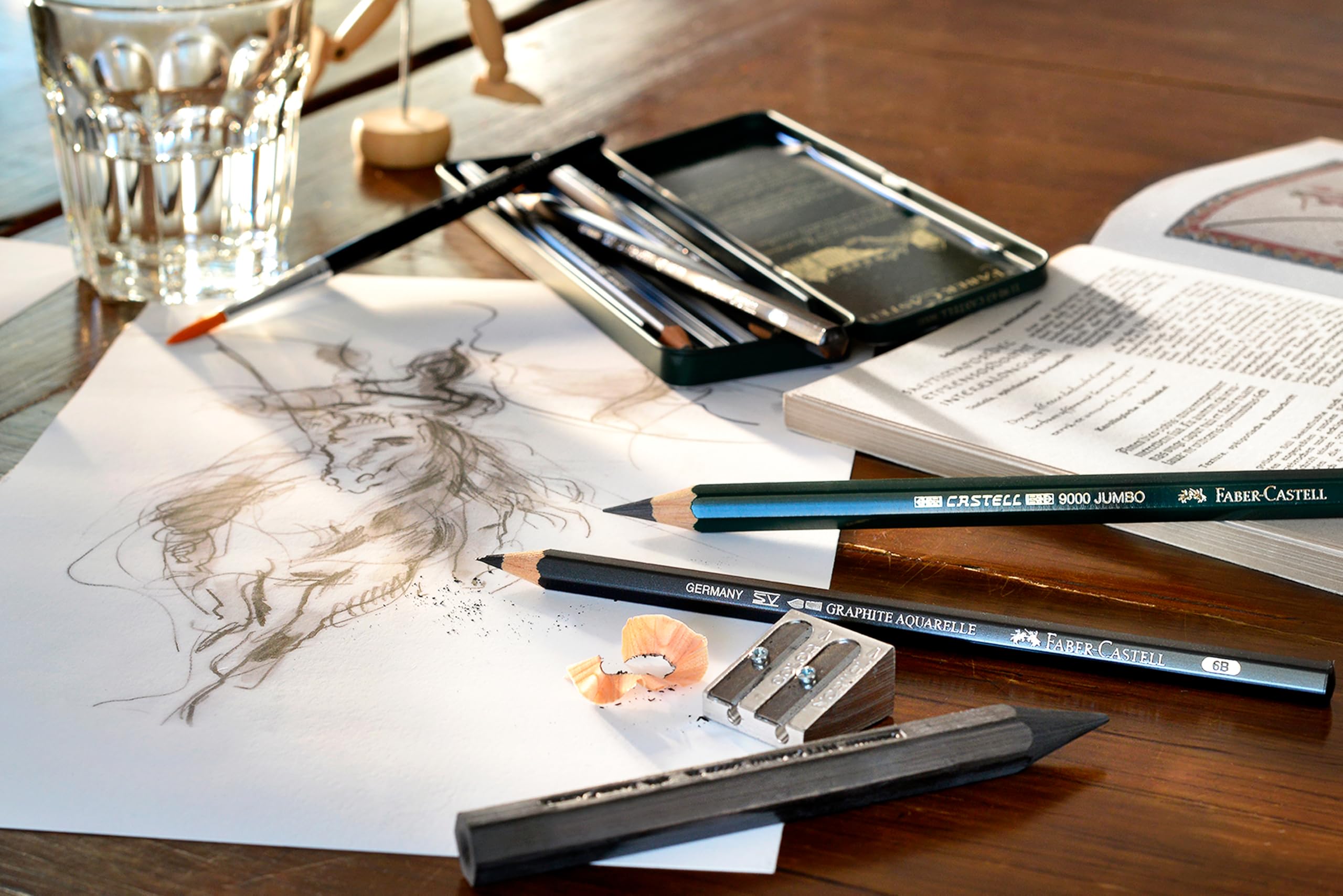 Faber-Castell 26 Piece Pitt Graphite Tin Set - Image 3