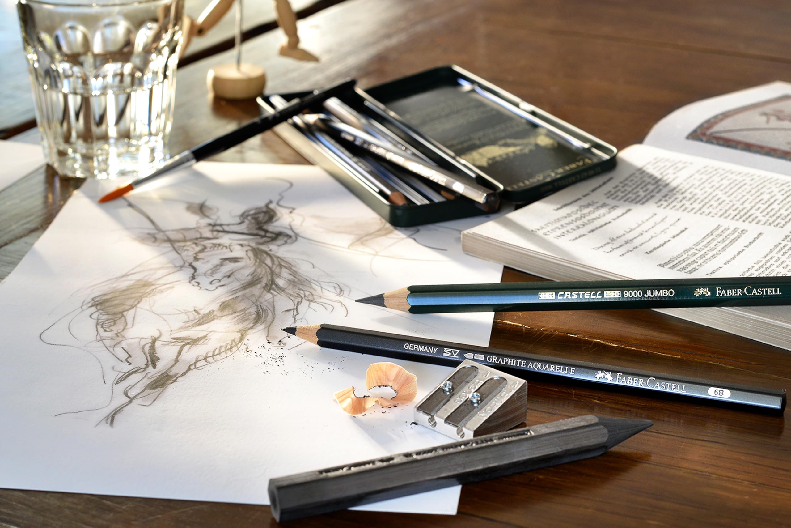 Faber-Castell 26 Piece Pitt Graphite Tin Set - Image 4