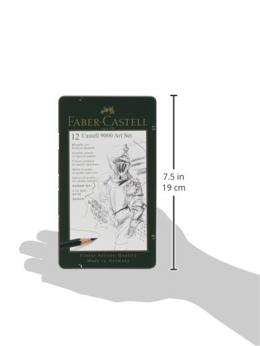 Faber-Castell 9000 Graphite Sketch Pencil Sets Art 8B - 2H set of 12 - Image 5