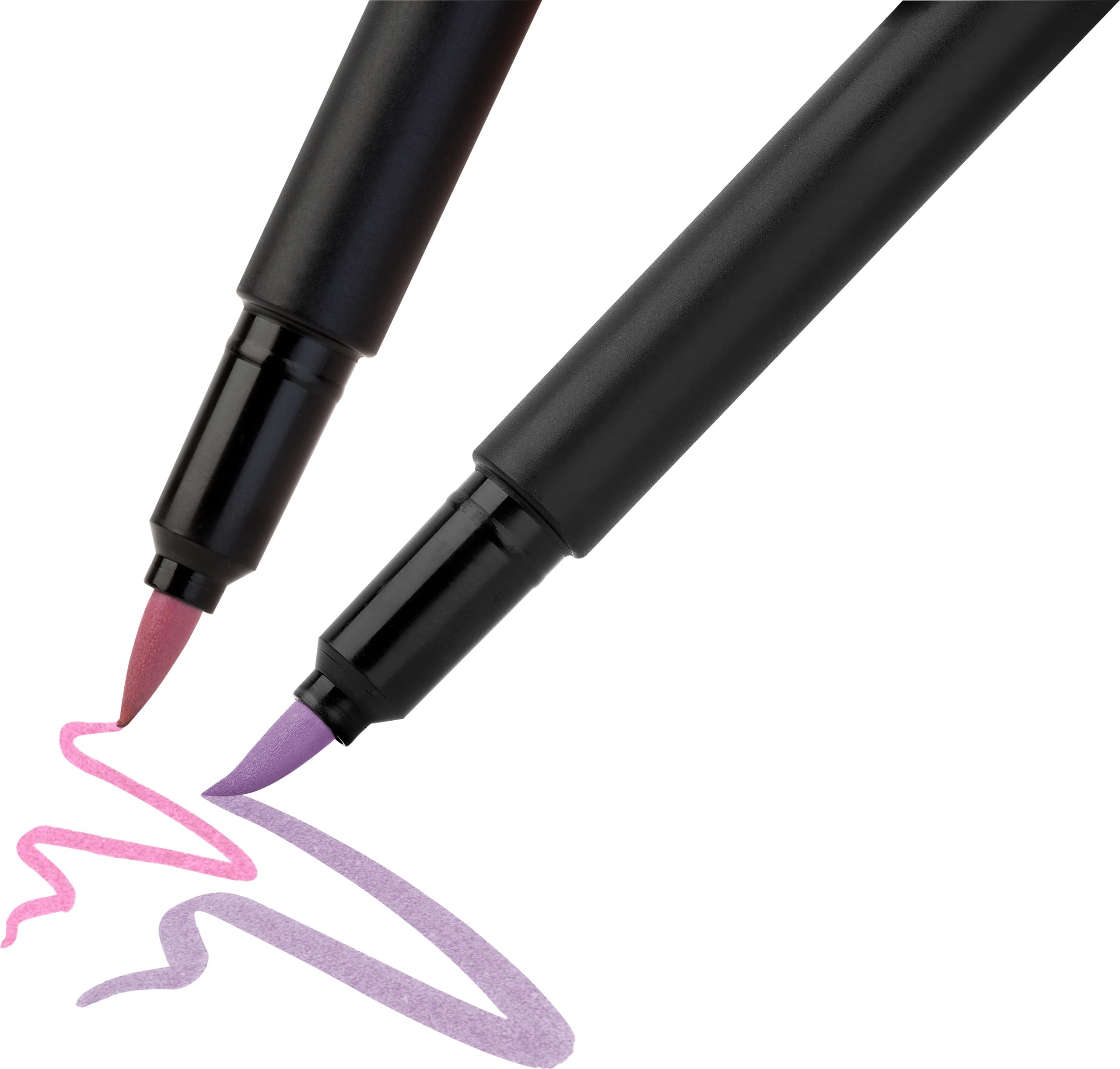 Faber-Castell Brush Pen Black Edition - Pastel Colours - Cardboard Box of 6 - Image 3