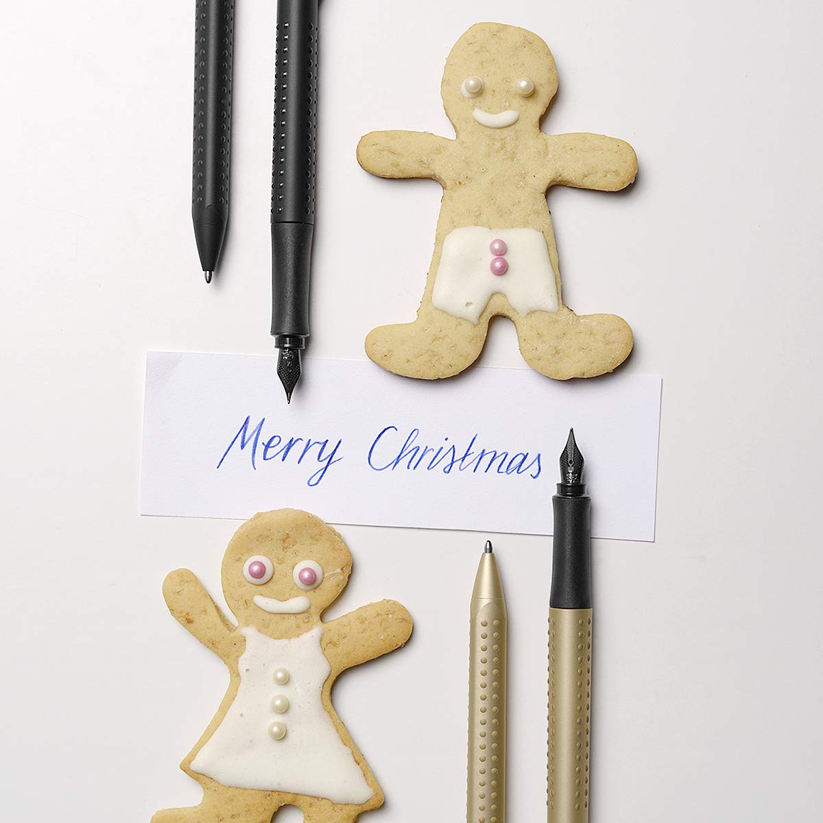 Faber-Castell Grip Edition Fountain Pen and Ballpoint Pen Set - All Black - Image 10