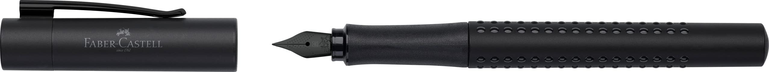 Faber-Castell Grip Edition Fountain Pen and Ballpoint Pen Set - All Black - Image 4