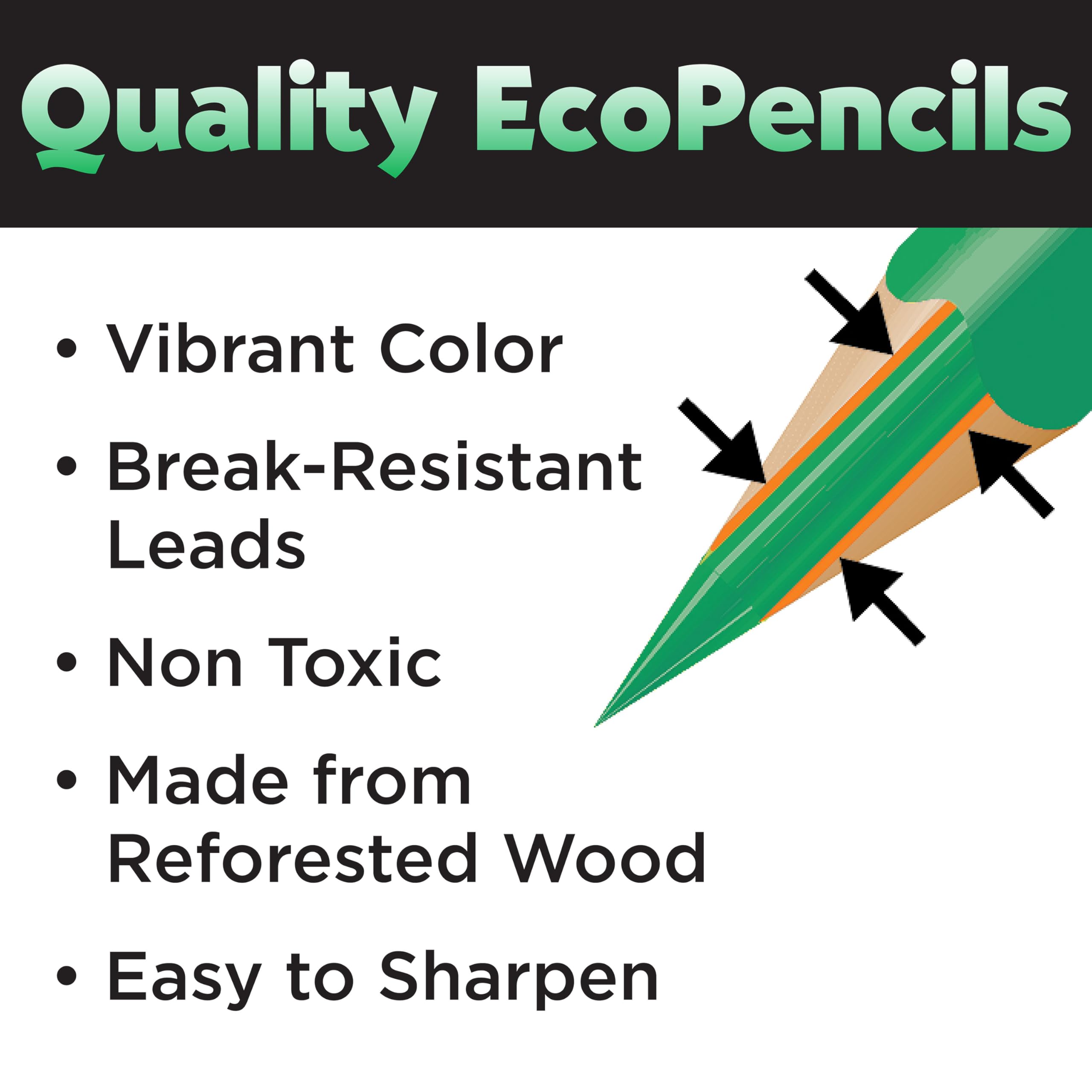 Faber-Castell Metallic EcoPencils School Pack - 200 Bulk Colored Pencils for Kids, Classroom Art Supplies, Break-Resistant Metallic Colored Pencils for School - Image 4