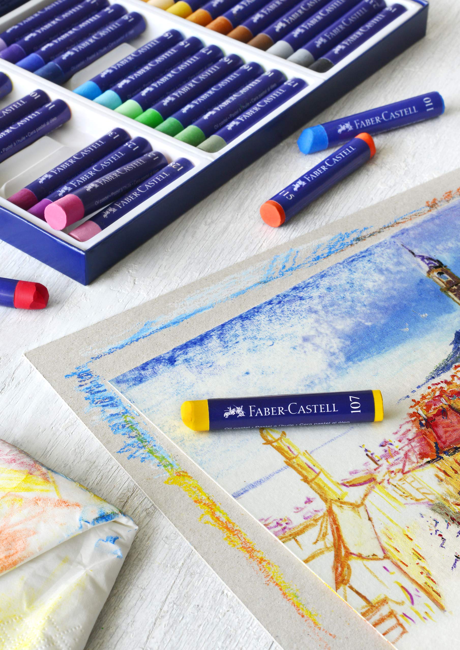 Faber-Castell Oil/Pastel Chalk Pack of 36, Multicoloured, 36 stück (1er Pack) - Image 5