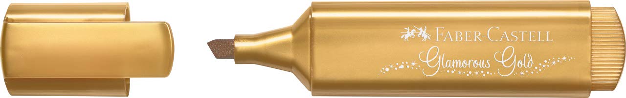 Faber-Castell Textliner 46 Metallic Glamorous Gold Highlighter Pen - Box of 10 - Image 3