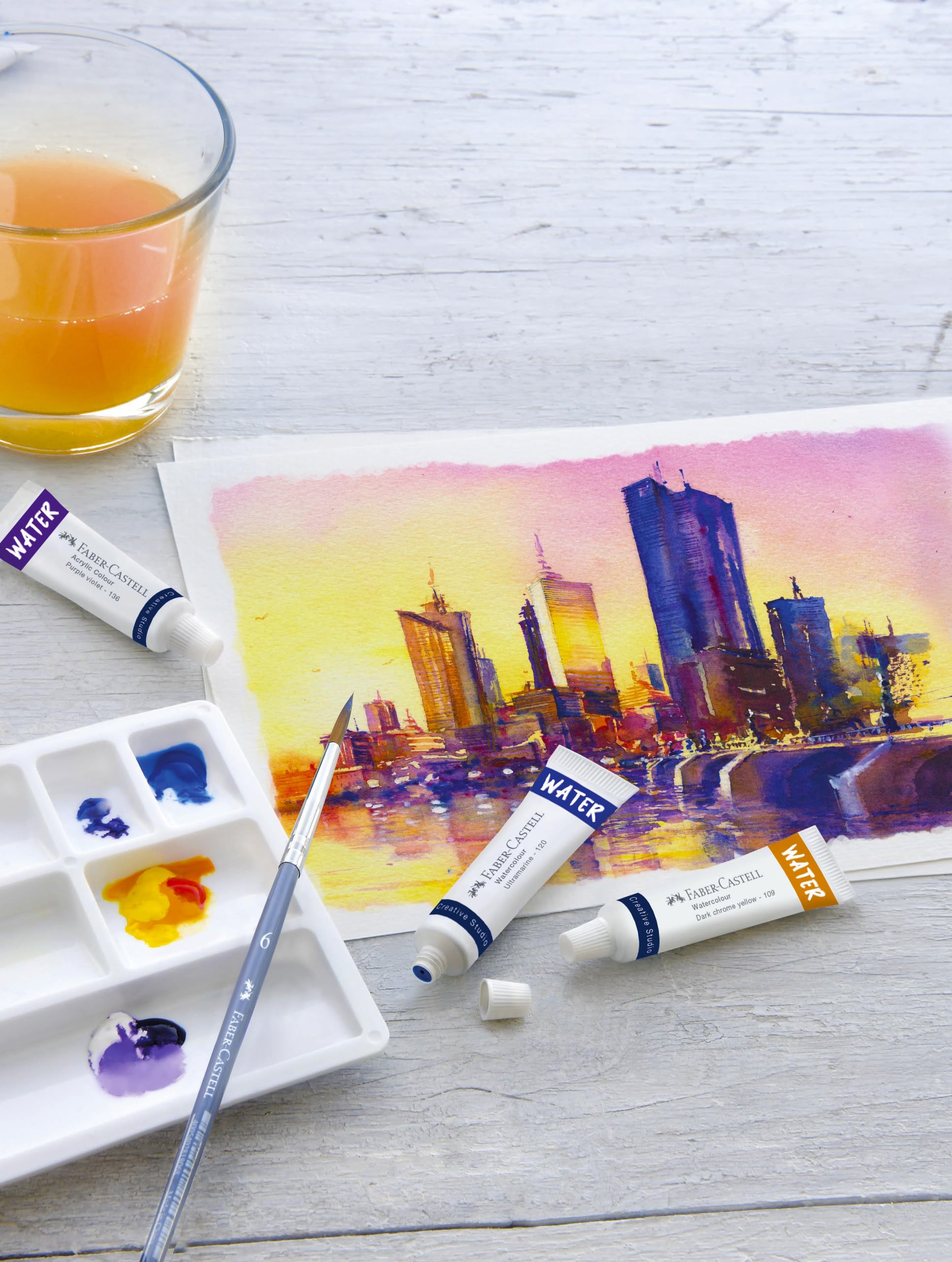 Faber-Castell Watercolour Paints, Multi, Paint Tube, Color Water for Watercolor Artist - Image 3