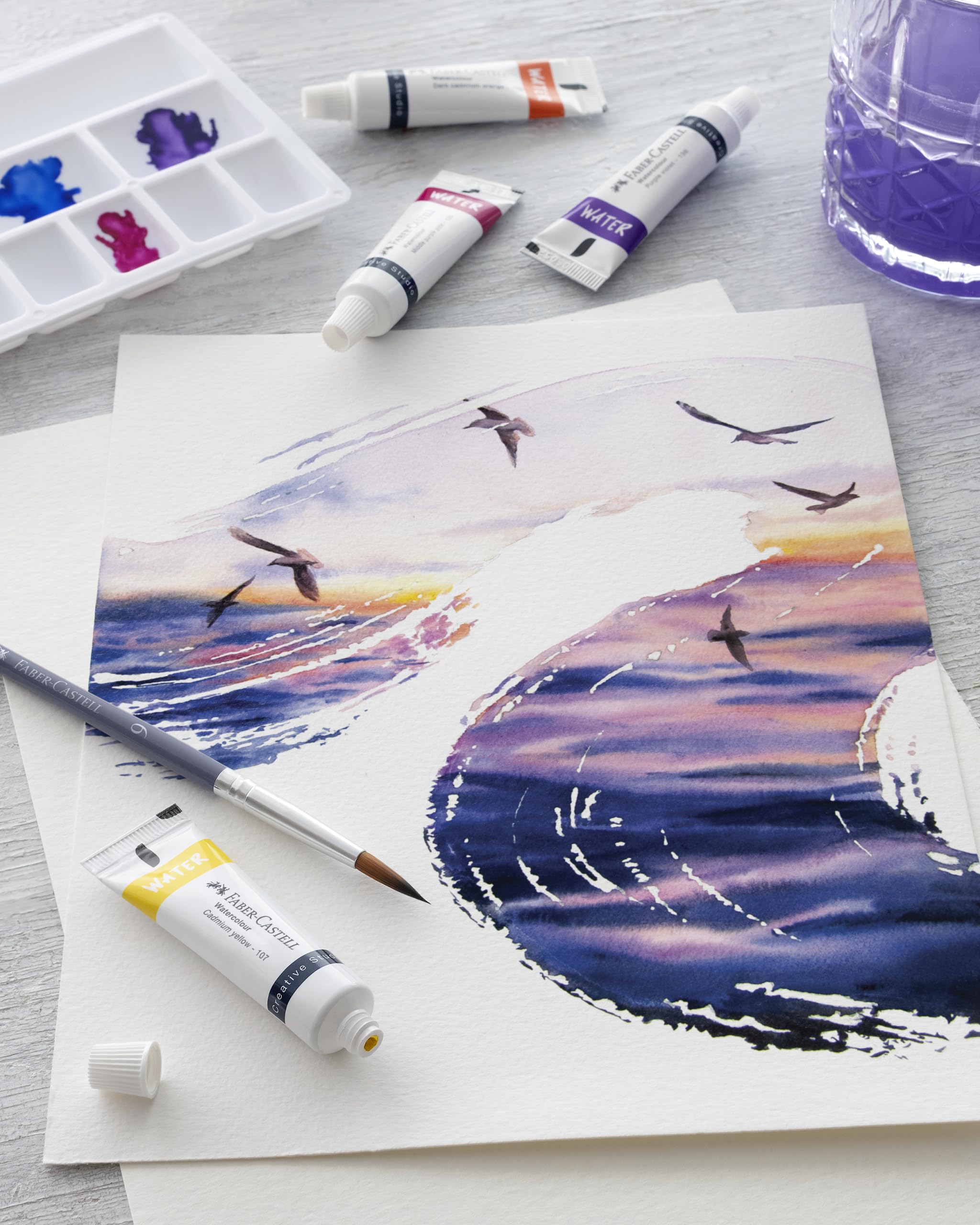 Faber-Castell Watercolour Paints, Multi, Paint Tube, Color Water for Watercolor Artist - Image 5