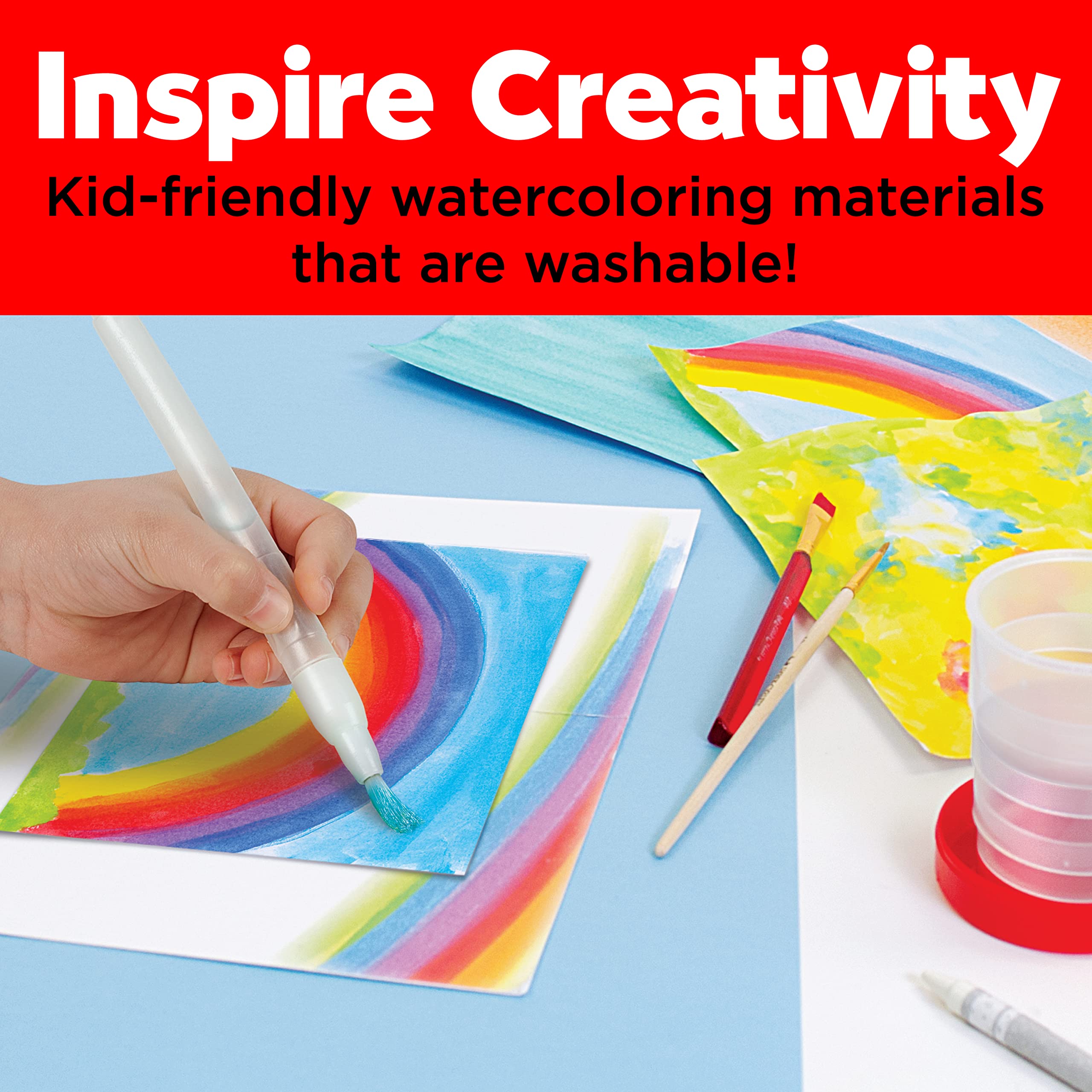 Faber-Castell Young Artist Learn to Watercolor - Watercolor Paint Set for Kids Ages 5+, Kid-friendly and Washable Watercolor Paint (Packaging May Vary) - Image 5