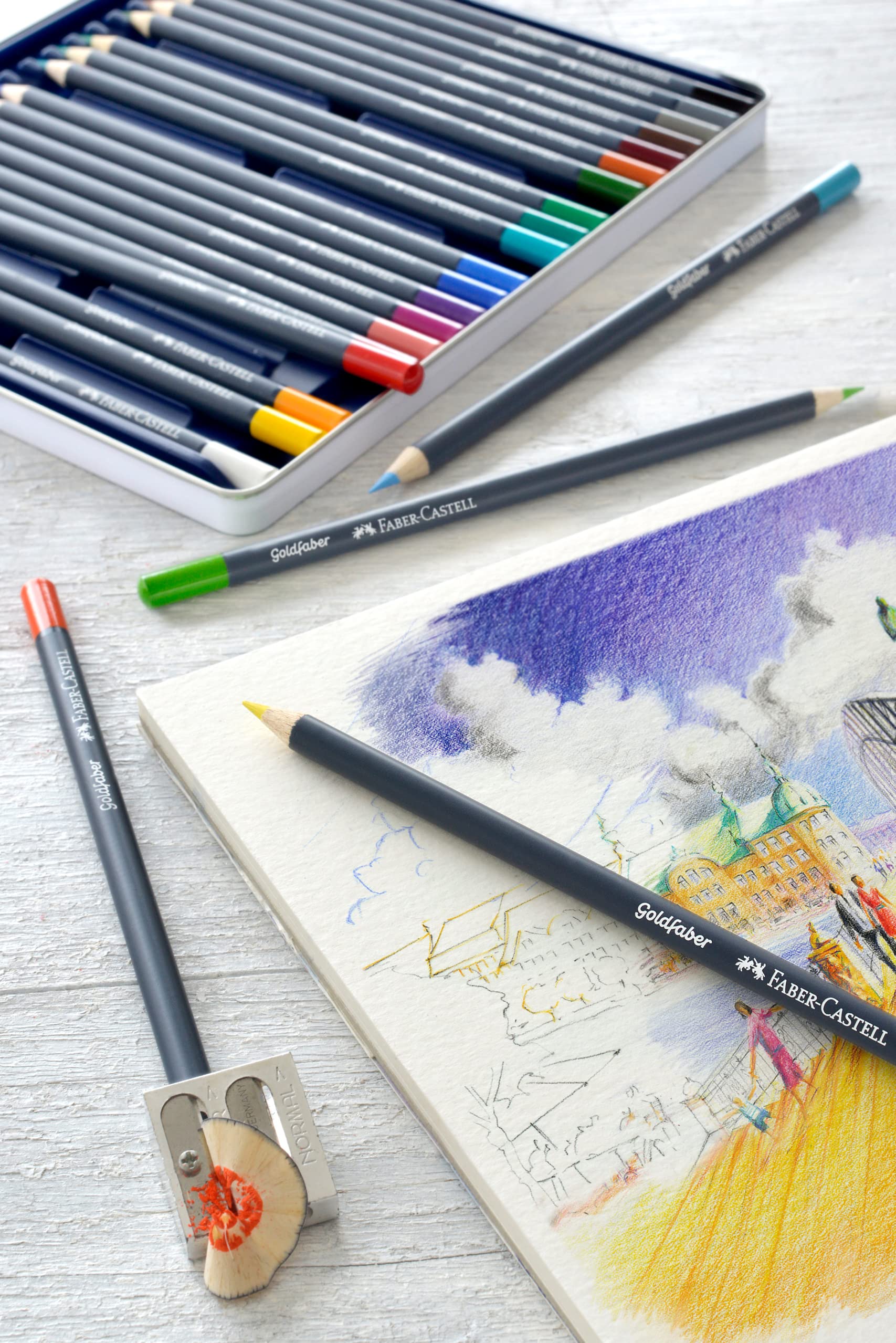 Goldfaber Colour Pencil in Metal Tin (Pack of 24) - Image 7